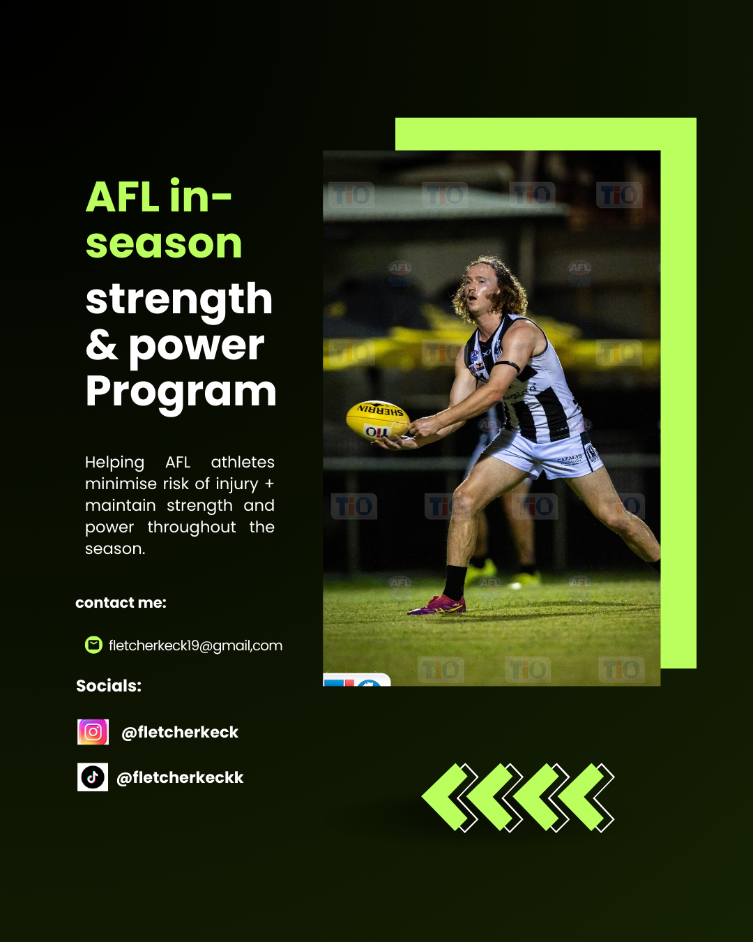 AFL In-season strength & power program