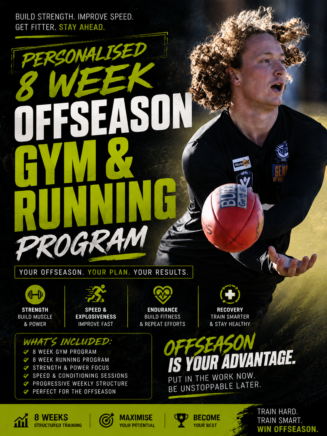 PERSONALISED 8 week offseason gym and running program!